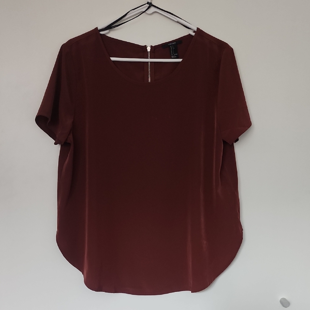 Forever 21 Burnt Orange Short Sleeve Top